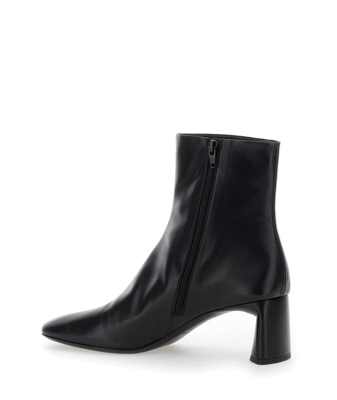 BALENCIAGA Черные кожаные ботильоны, фото 3