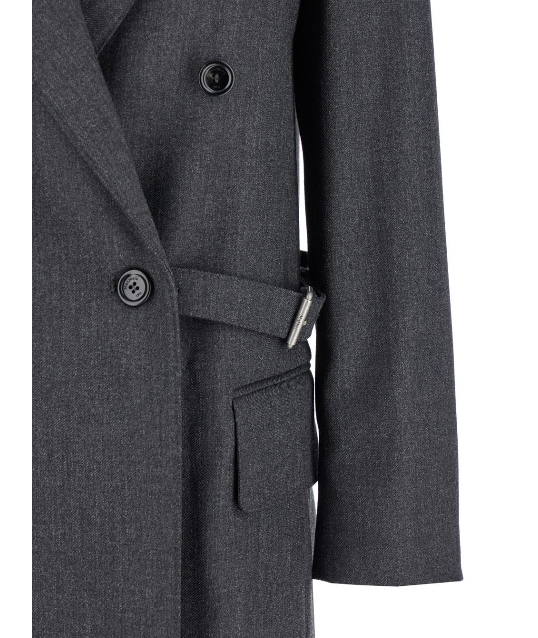 MAX MARA Серый шерстяной жакет/пиджак, фото 3