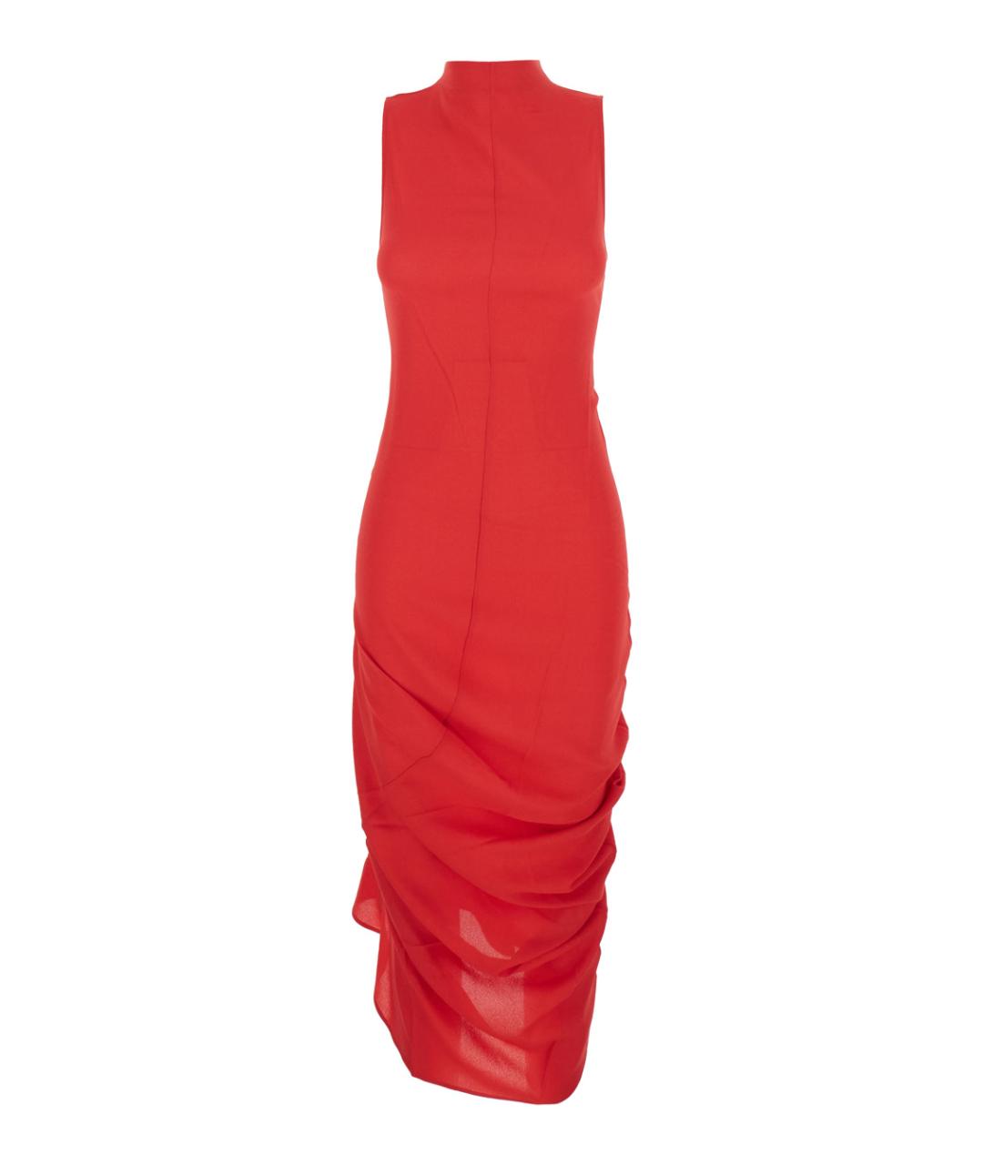 JACQUEMUS Красное вискозное вечернее платье, фото 1