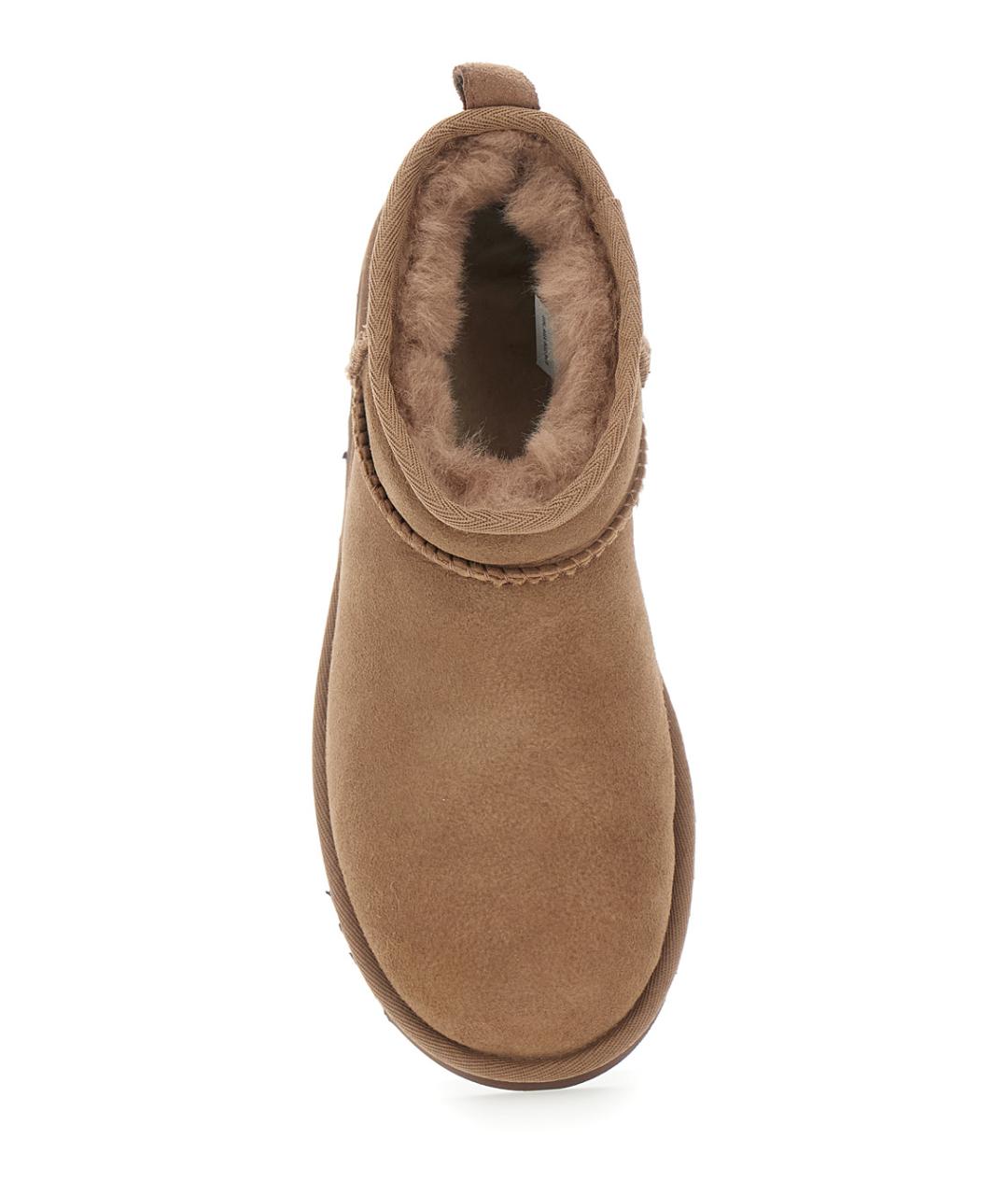 UGG AUSTRALIA Коричневые замшевые ботинки, фото 4