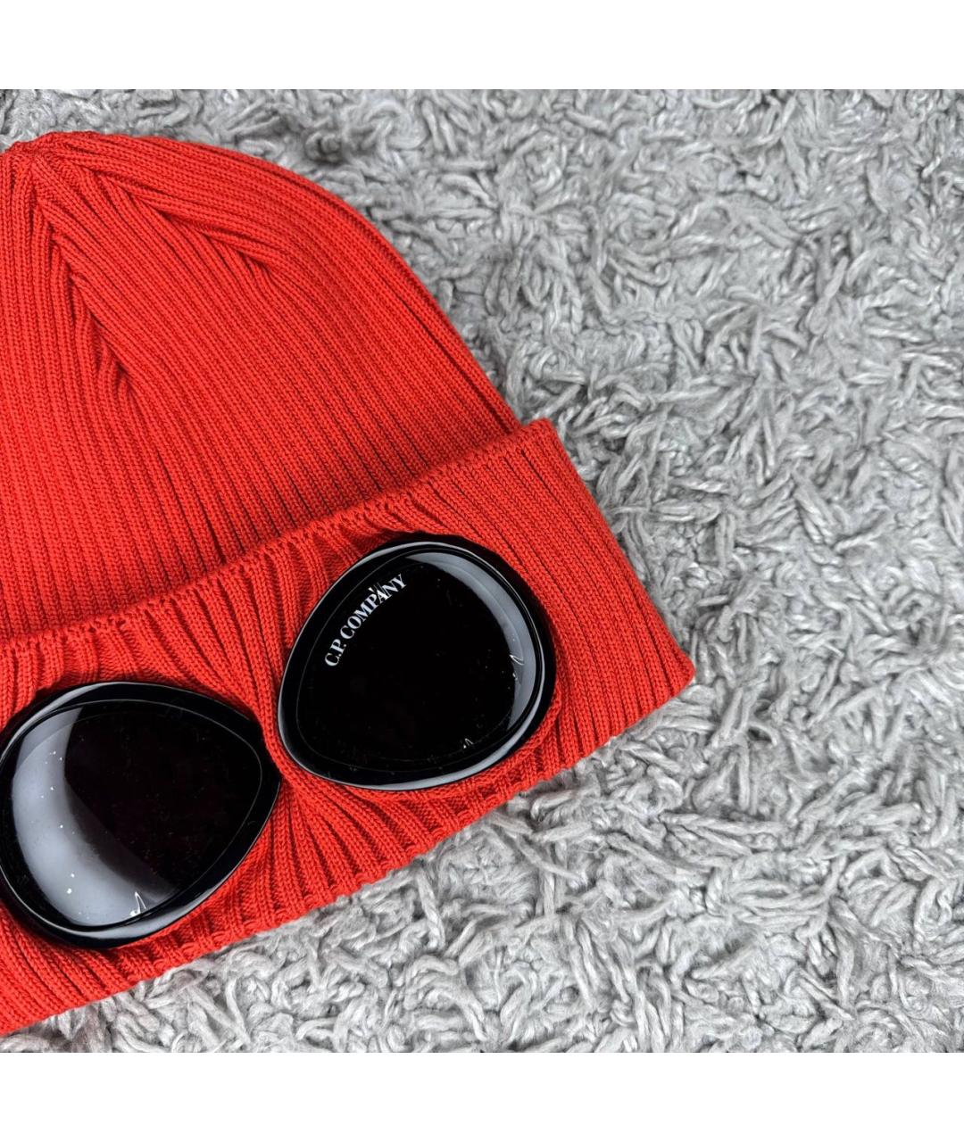 CP COMPANY Красная хлопковая шапка, фото 2