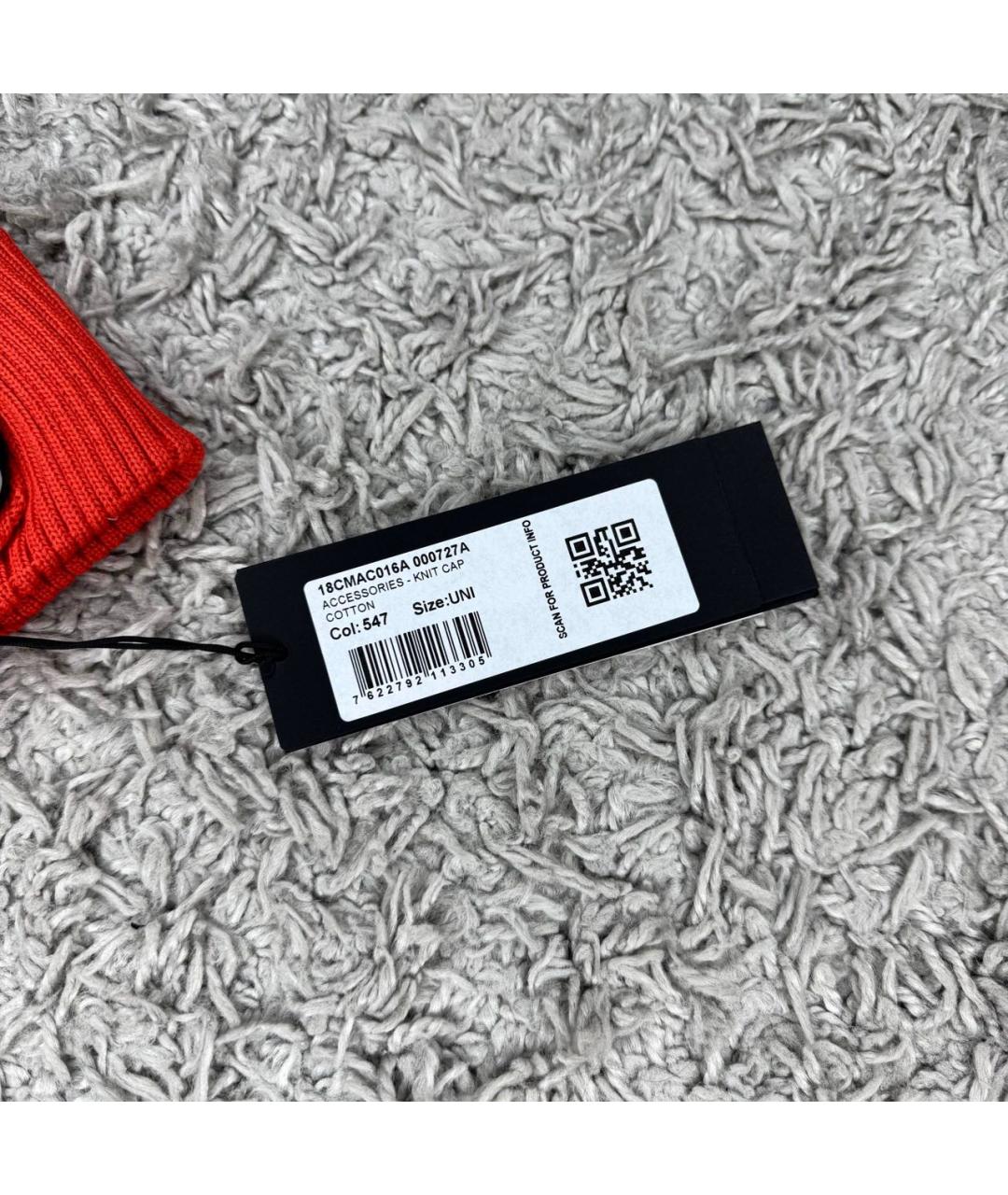 CP COMPANY Красная хлопковая шапка, фото 3