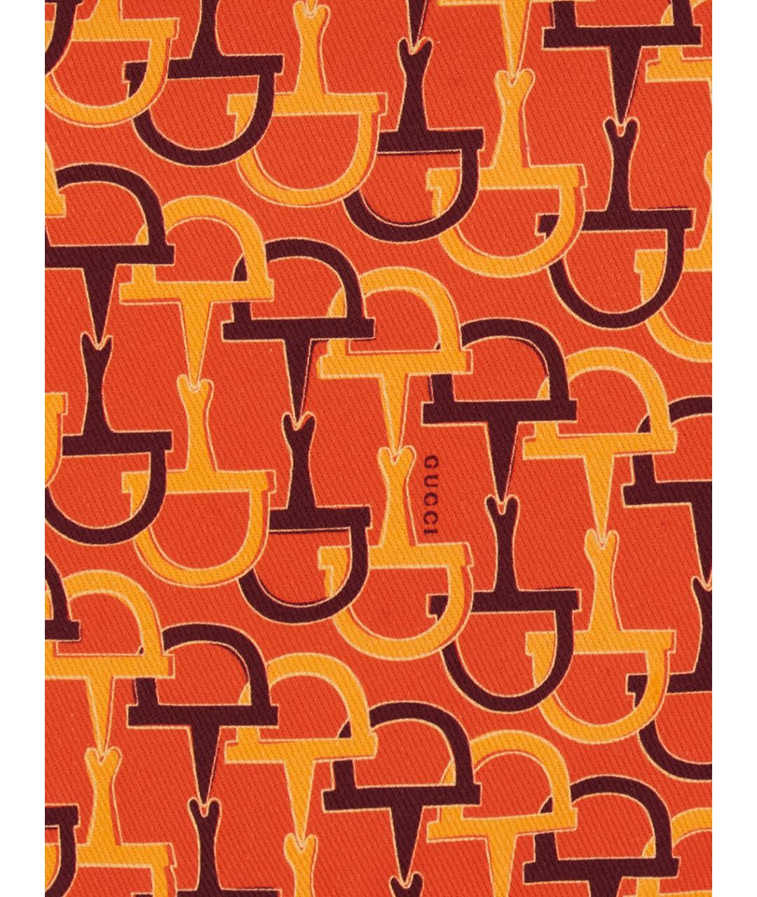 GUCCI Оранжевая хлопковая майка, фото 3