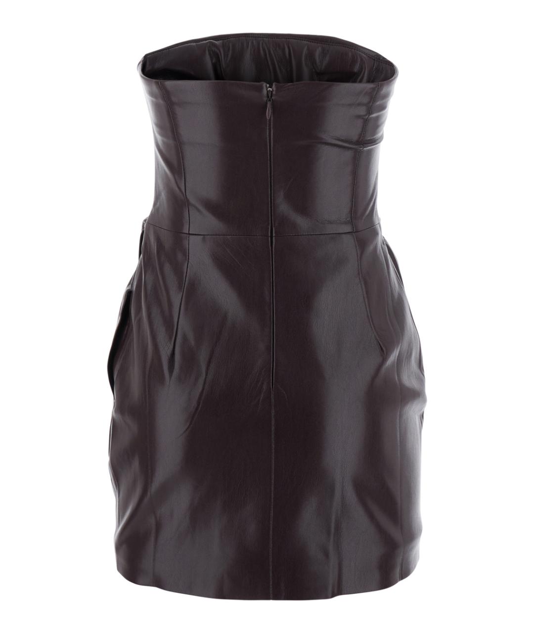 THE ANDAMANE Бордовое полиэстеровое повседневное платье, фото 2