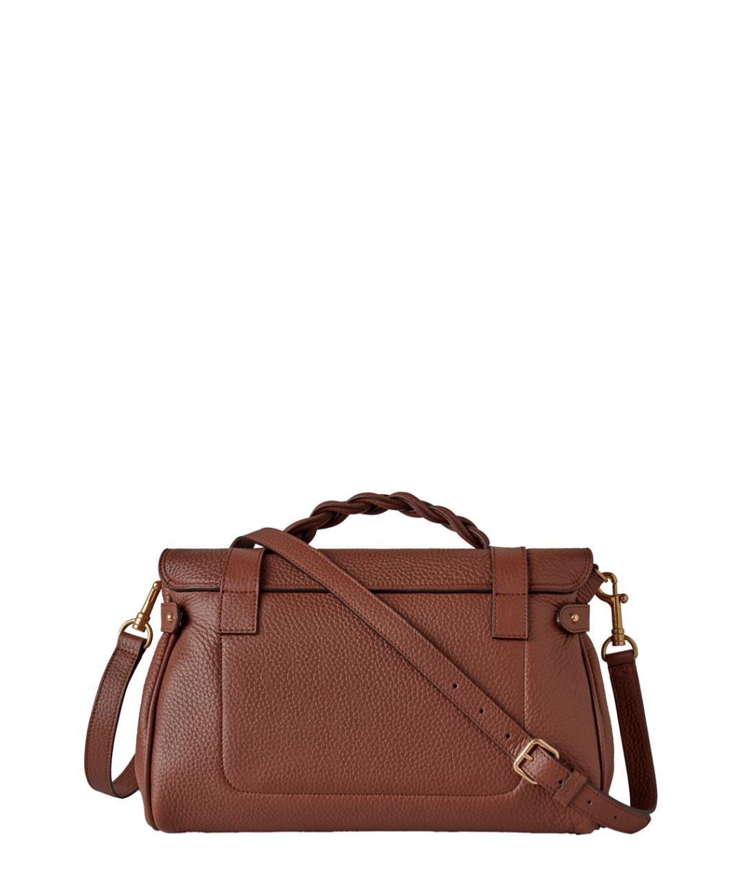 MULBERRY Коричневая кожаная сумка с короткими ручками, фото 2