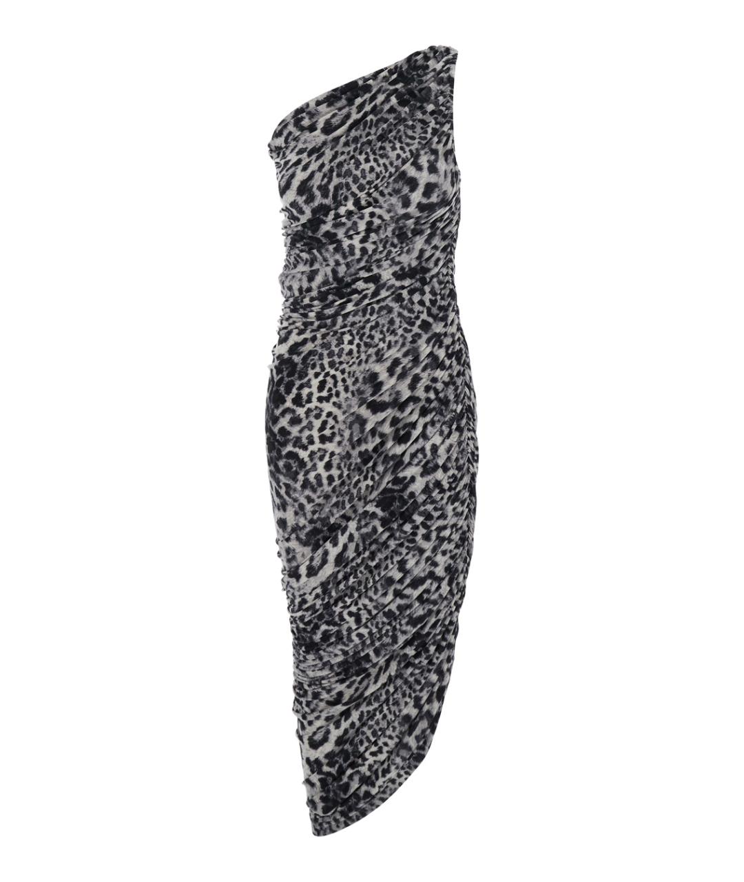 NORMA KAMALI Серое полиамидовое платье, фото 1