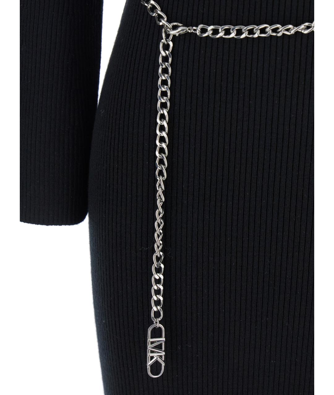 MICHAEL MICHAEL KORS Черное шерстяное платье, фото 3