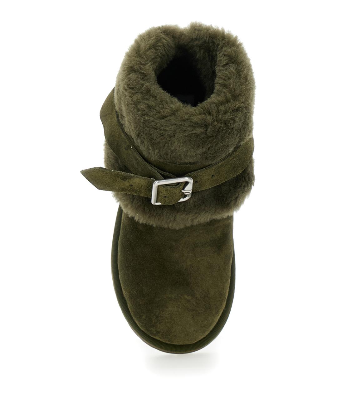 BURBERRY Зеленые ботинки, фото 4