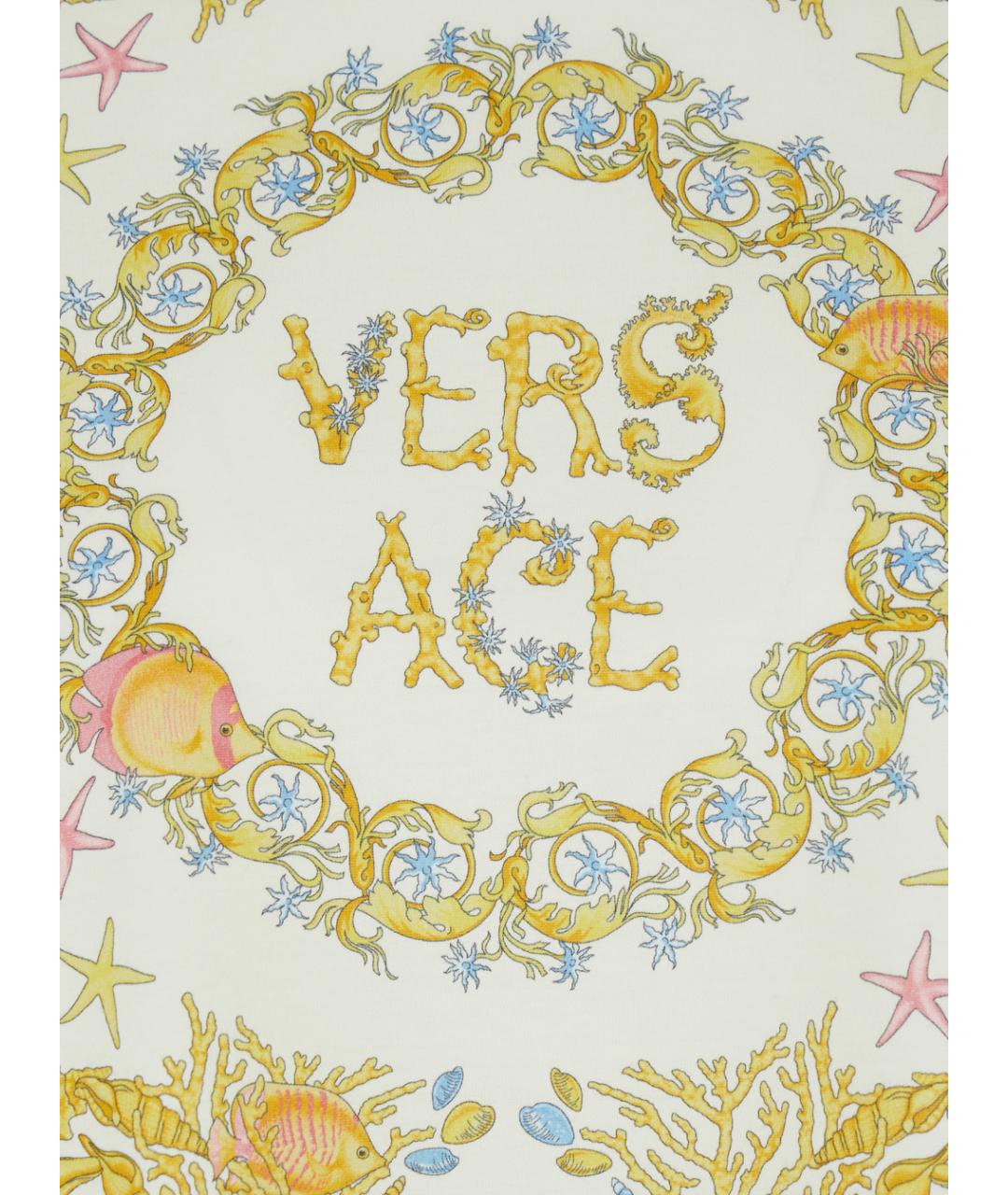 VERSACE Мульти хлопковая футболка, фото 3