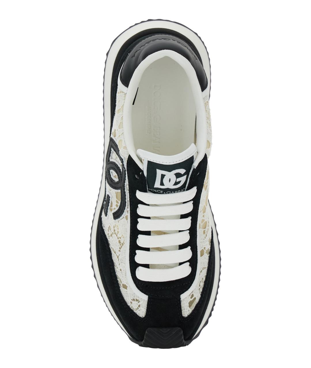 DOLCE&GABBANA Белые синтетические кроссовки, фото 4