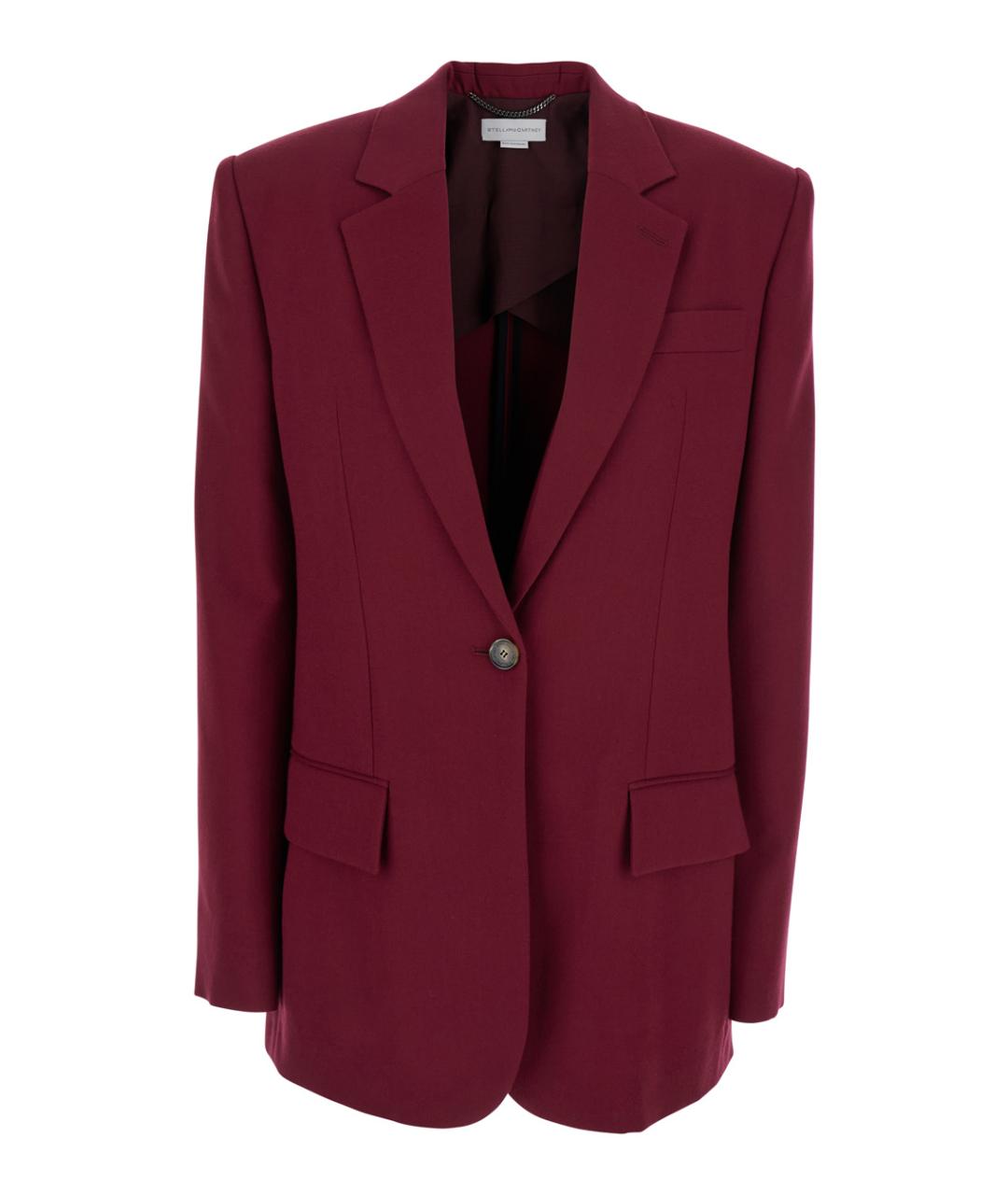 STELLA MCCARTNEY Бордовый вискозный жакет/пиджак, фото 1