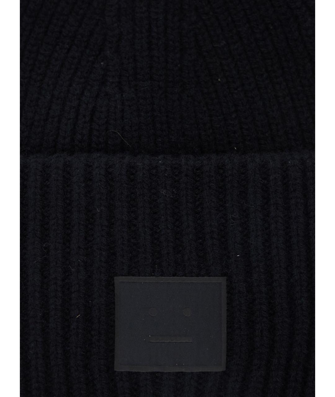 ACNE STUDIOS Черная шерстяная шапка, фото 3