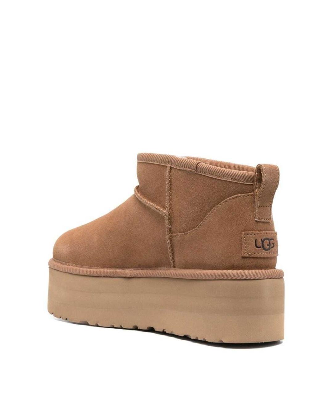 UGG AUSTRALIA Бежевые замшевые ботинки, фото 3