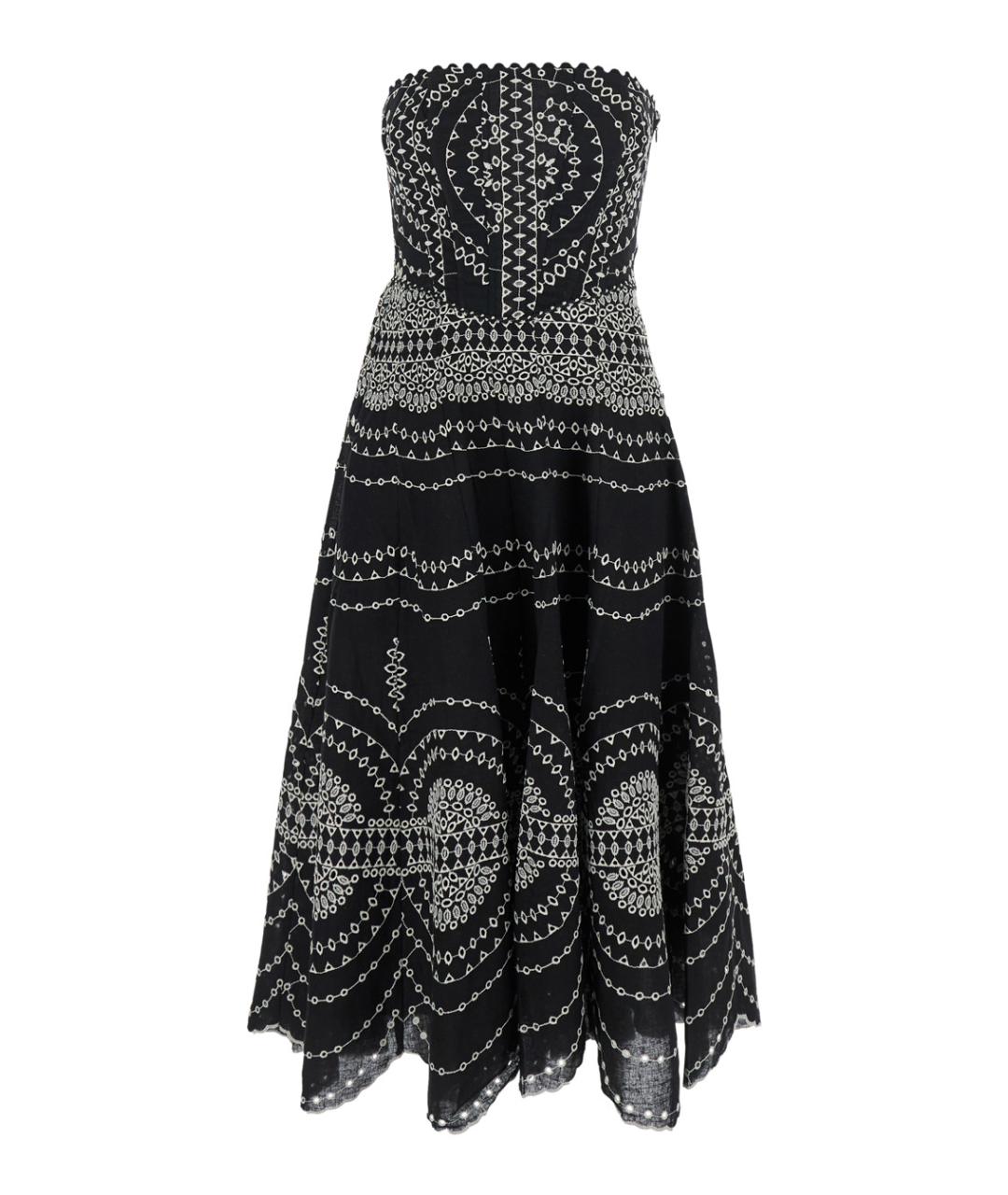 CHARO RUIZ Черное хлопковое платье, фото 1