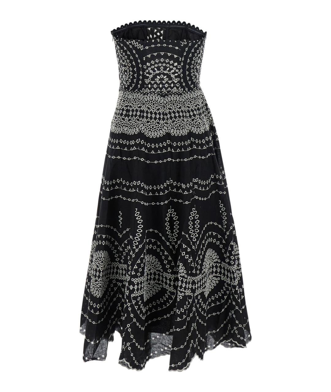 CHARO RUIZ Черное хлопковое платье, фото 2