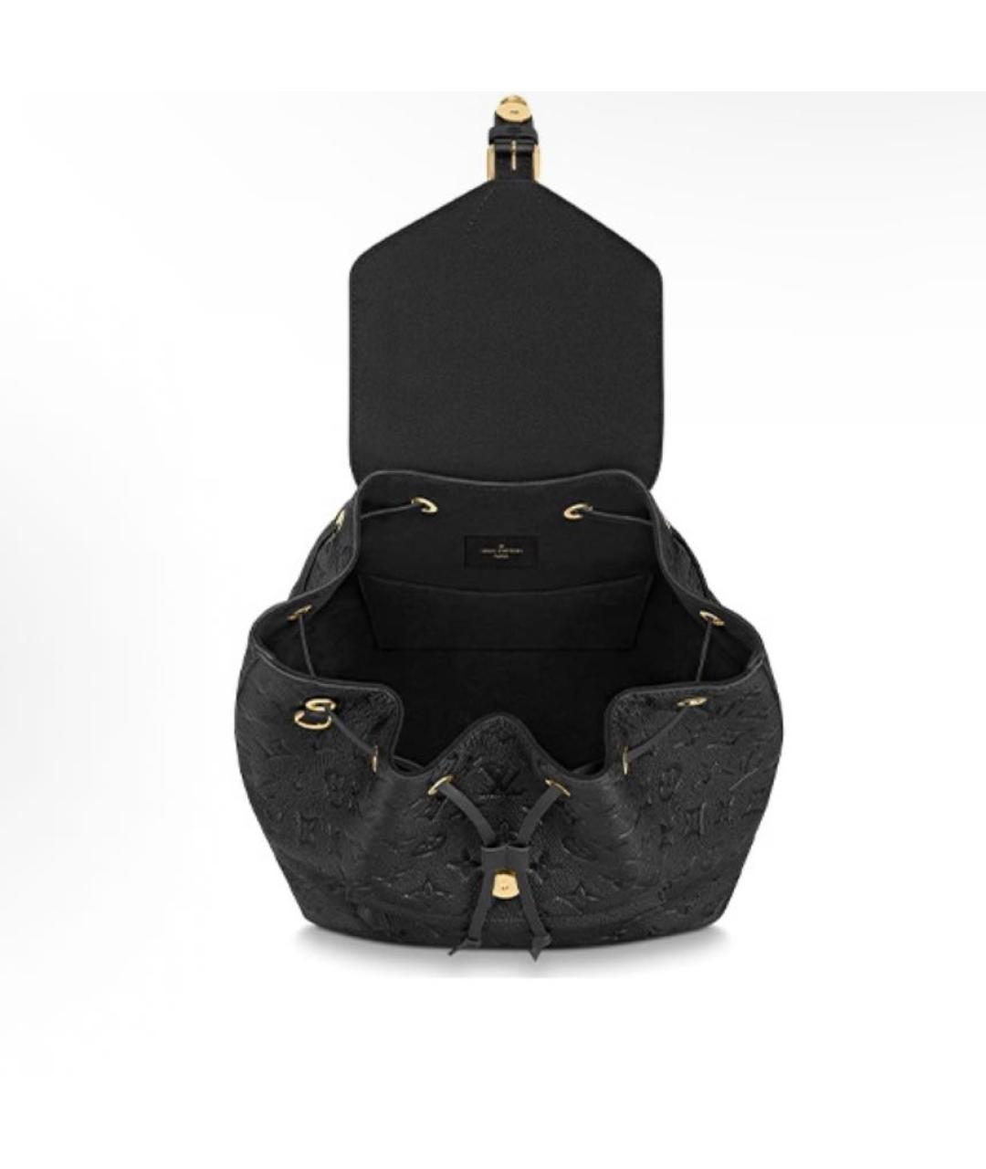 LOUIS VUITTON Черный кожаный рюкзак, фото 3