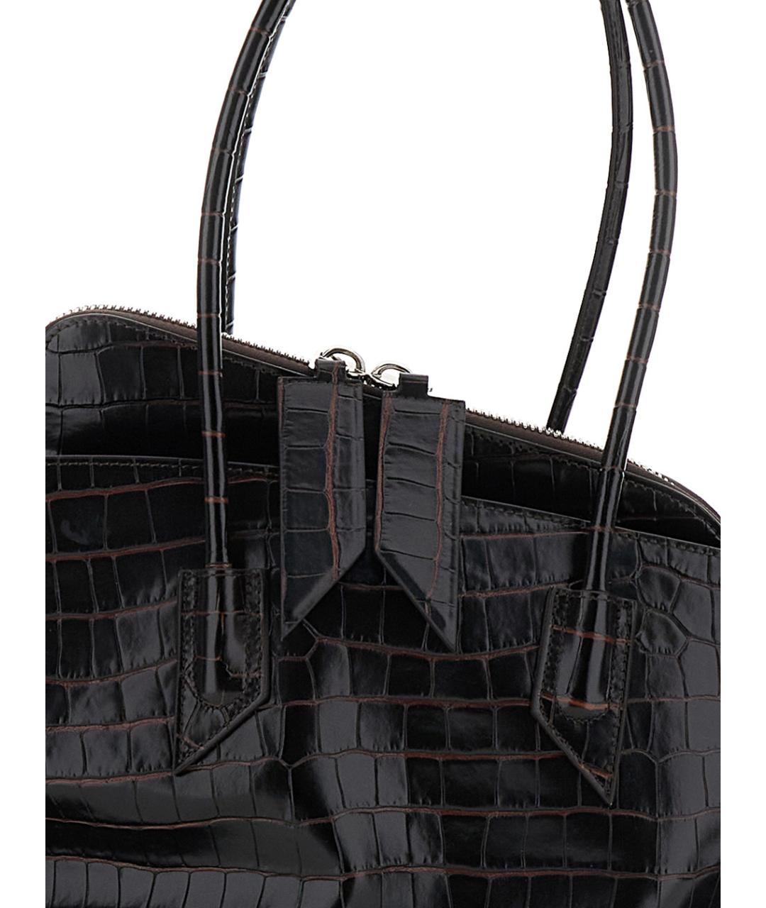 THE ATTICO Коричневая кожаная сумка через плечо, фото 3