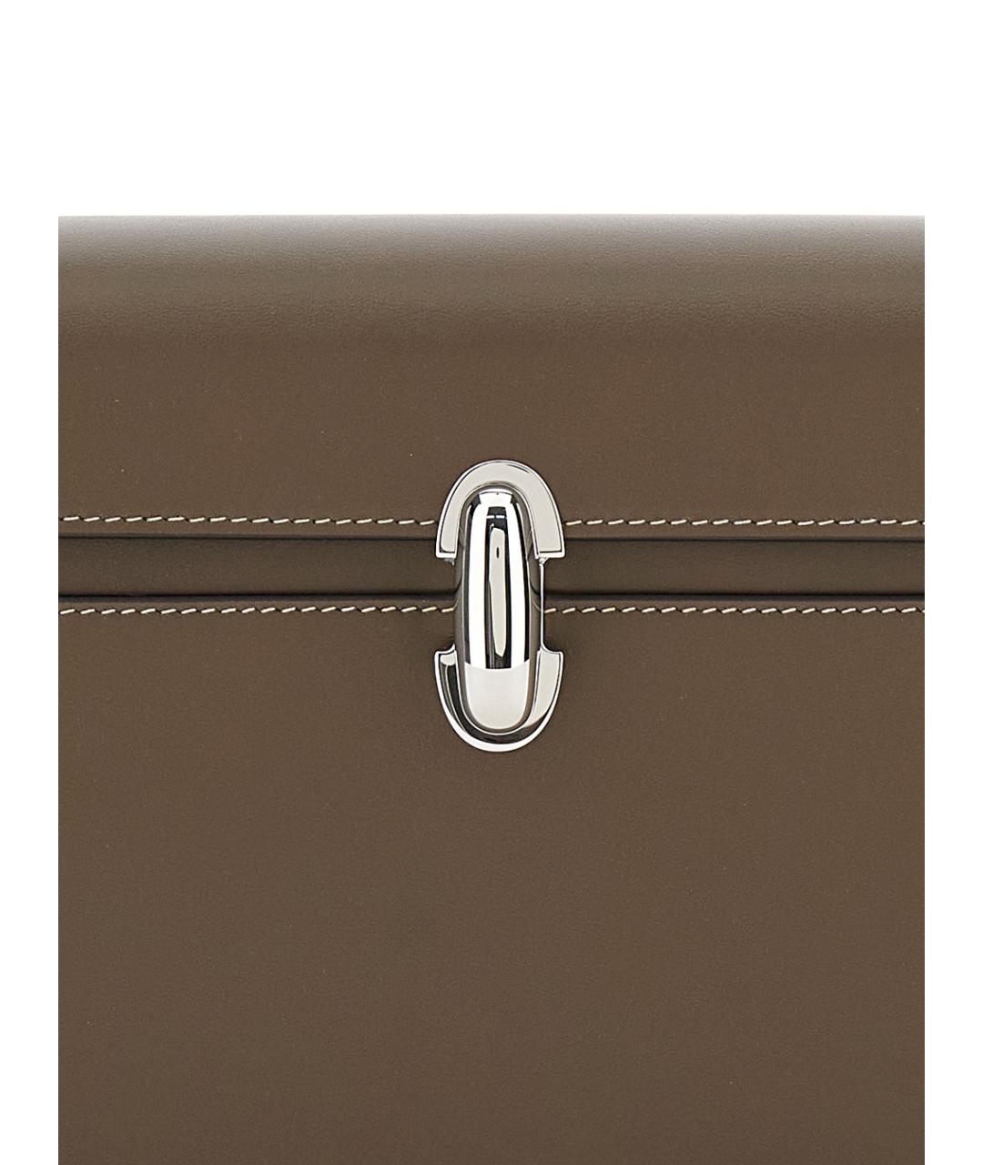 Savette Коричневая кожаная сумка через плечо, фото 3