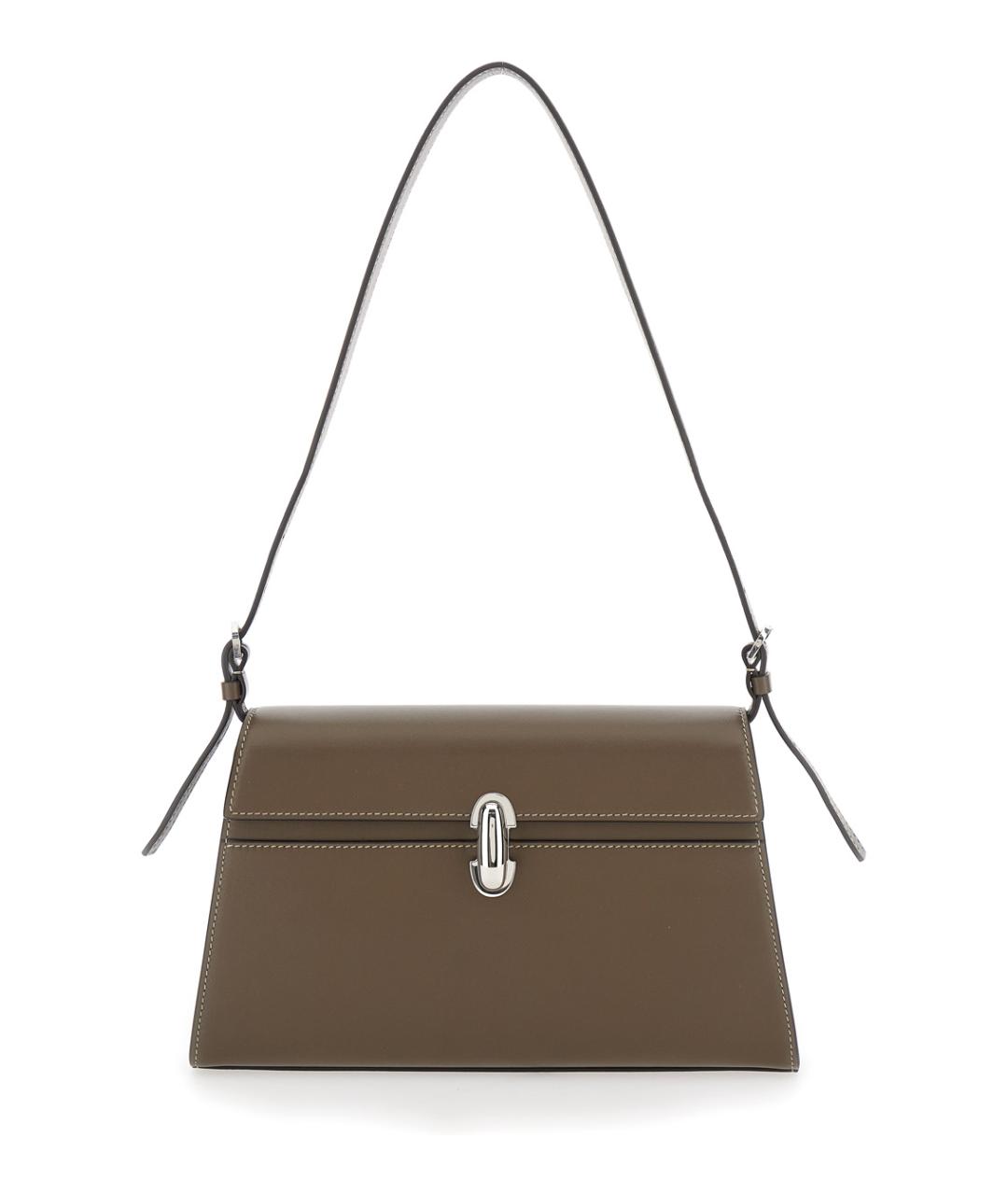 Savette Коричневая кожаная сумка через плечо, фото 1