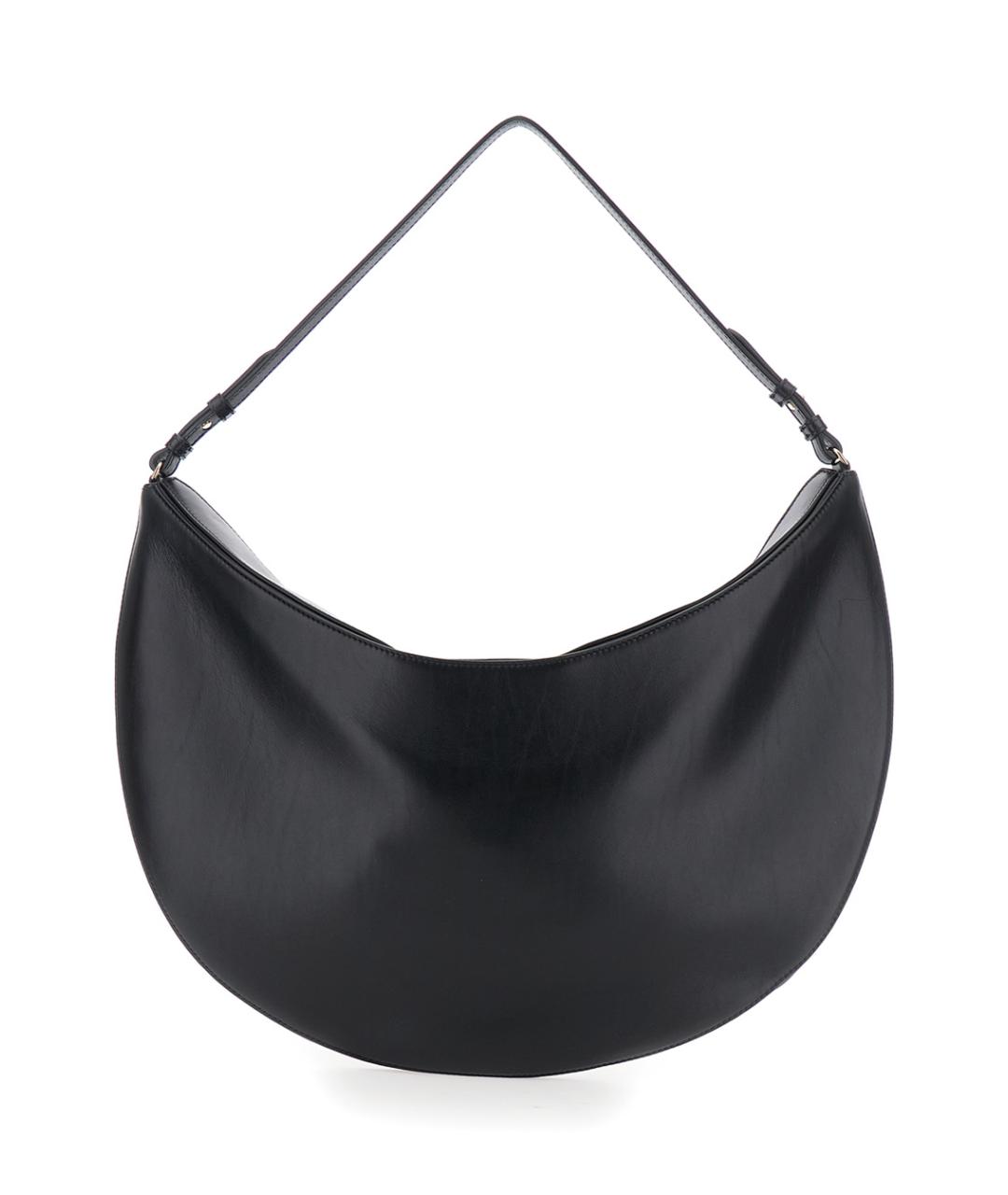 JACQUEMUS Черная кожаная сумка через плечо, фото 2