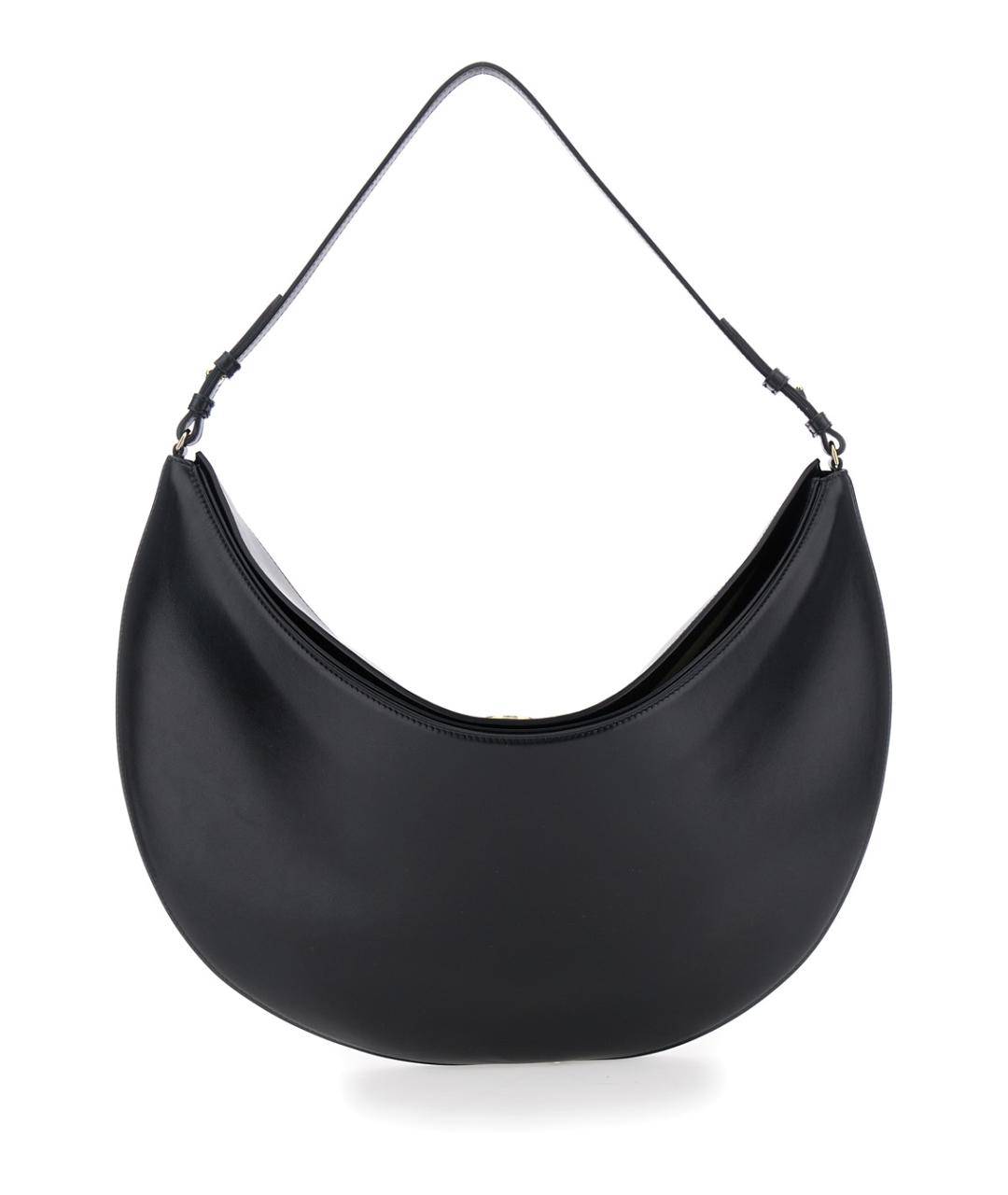 JACQUEMUS Черная кожаная сумка через плечо, фото 1