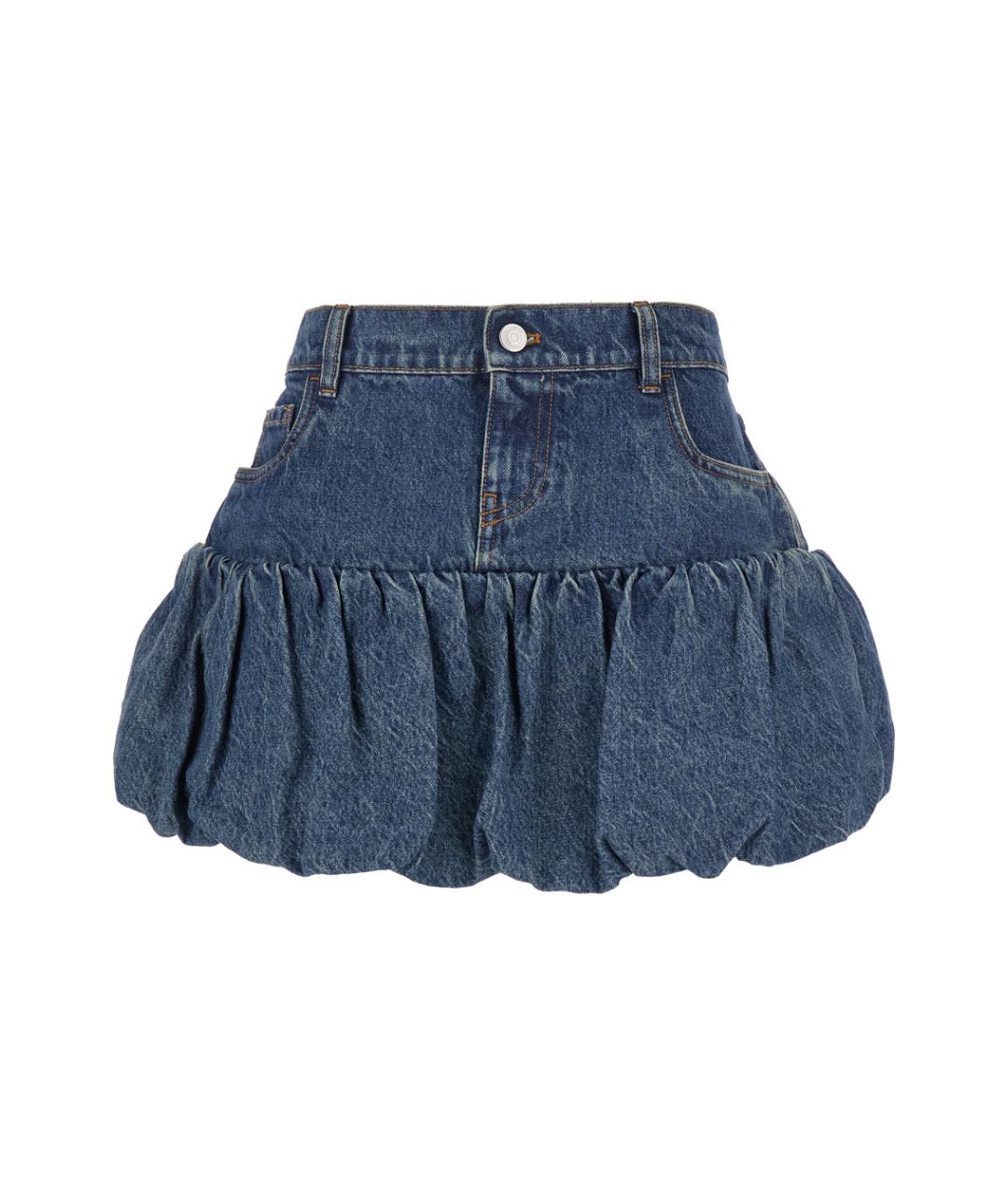 COPERNI Синяя деним юбка мини, фото 1
