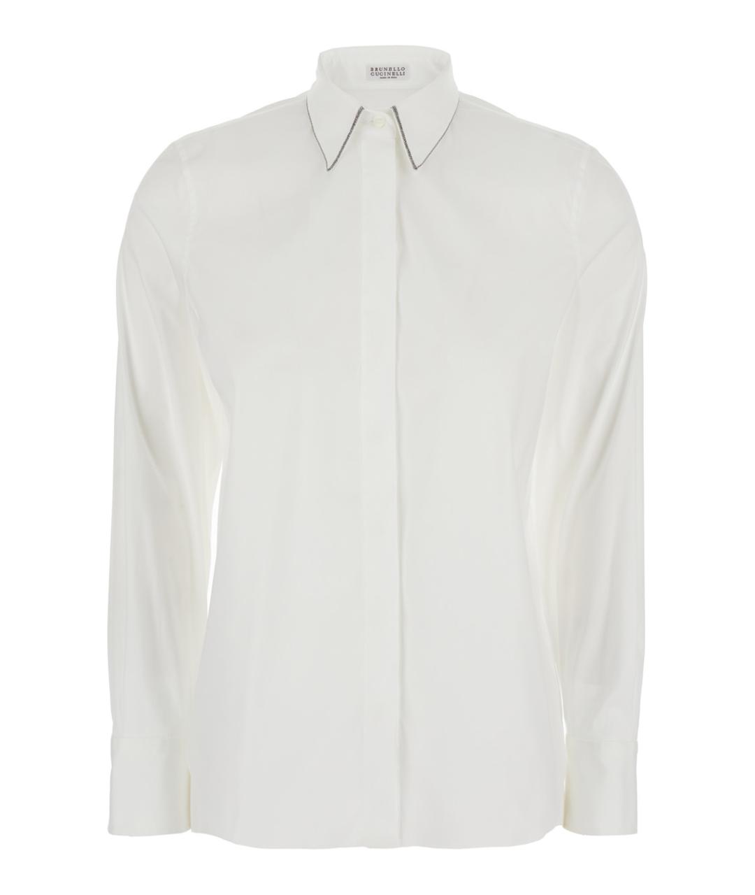 BRUNELLO CUCINELLI Белая хлопковая рубашка, фото 1