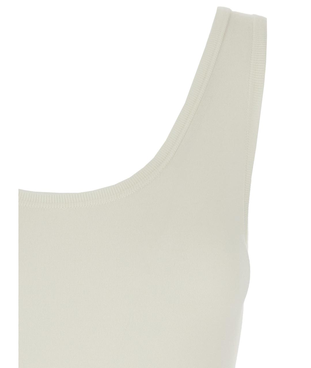 PHOEBE PHILO Белая шелковая майка, фото 2