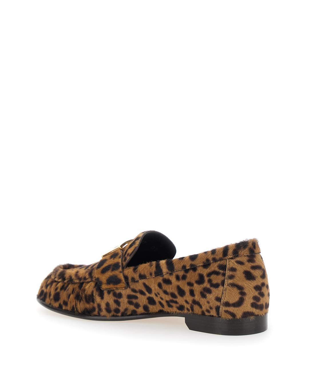 FENDI Коричневые кожаные лоферы, фото 3