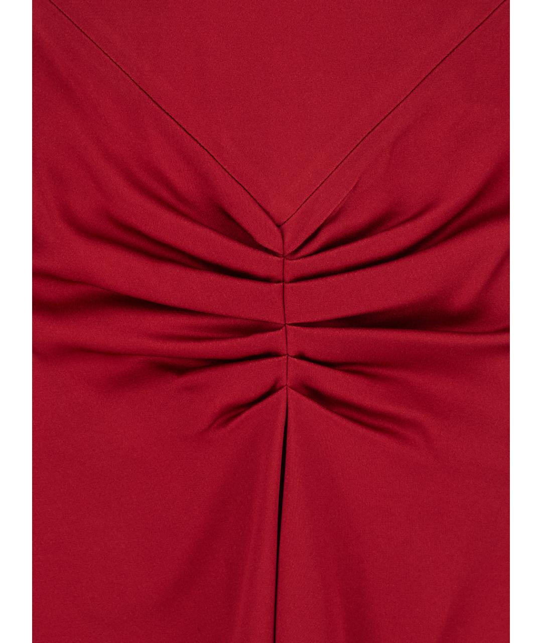 VICTORIA BECKHAM Красное ацетатное вечернее платье, фото 3