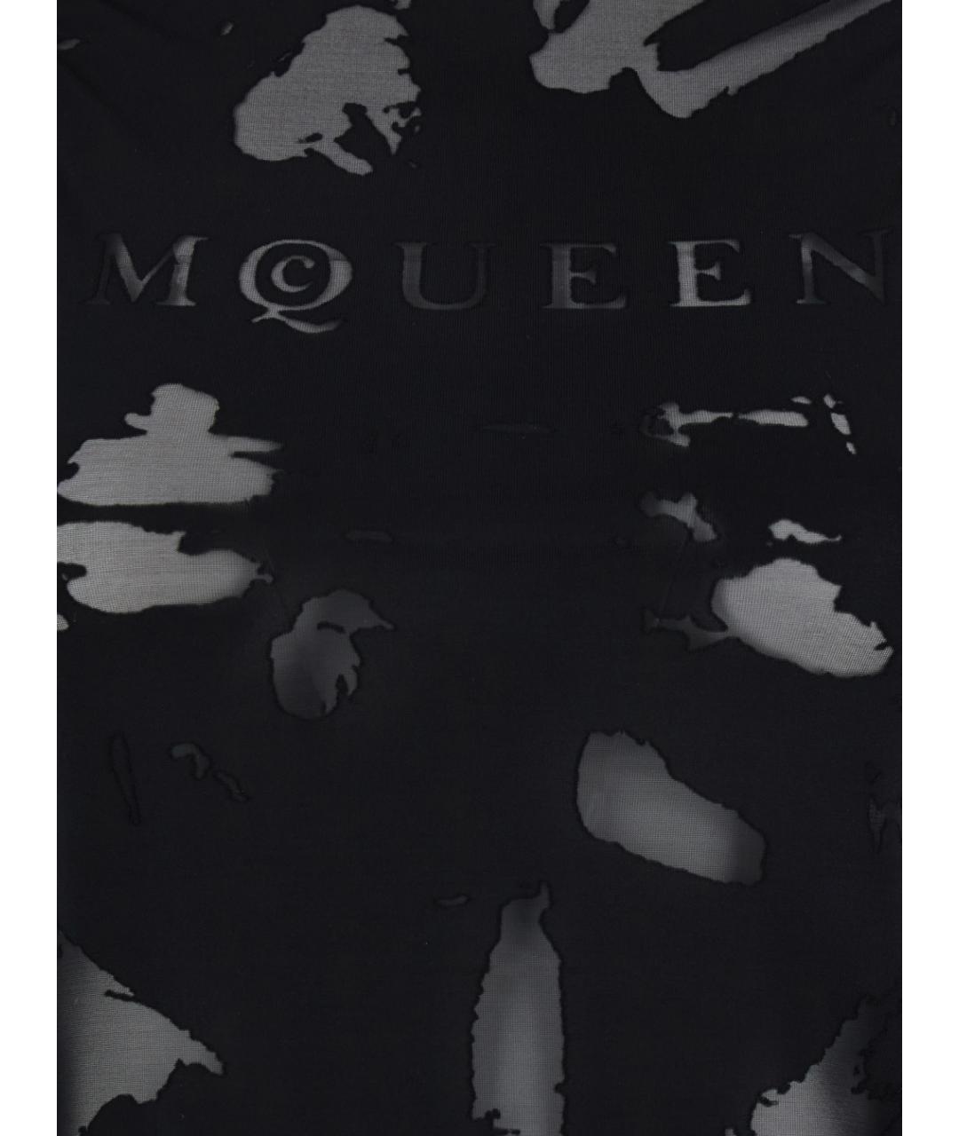 ALEXANDER MCQUEEN Черная вискозная майка, фото 3