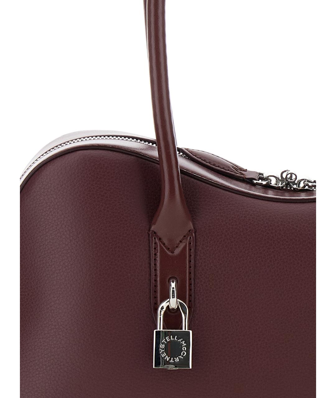 STELLA MCCARTNEY Бордовая сумка с короткими ручками из искусственной кожи, фото 3