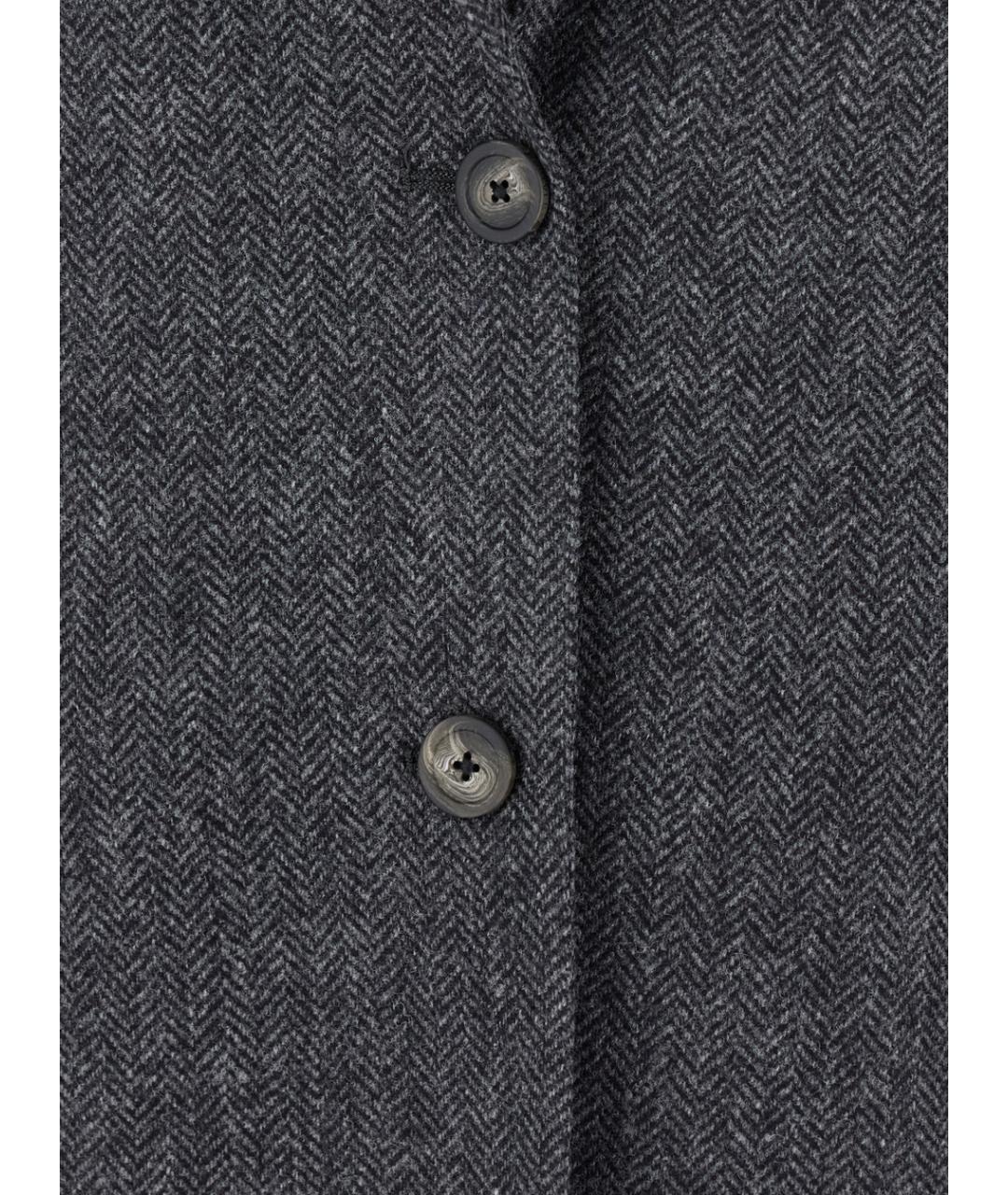 TAGLIATORE Серый шерстяной жакет/пиджак, фото 3