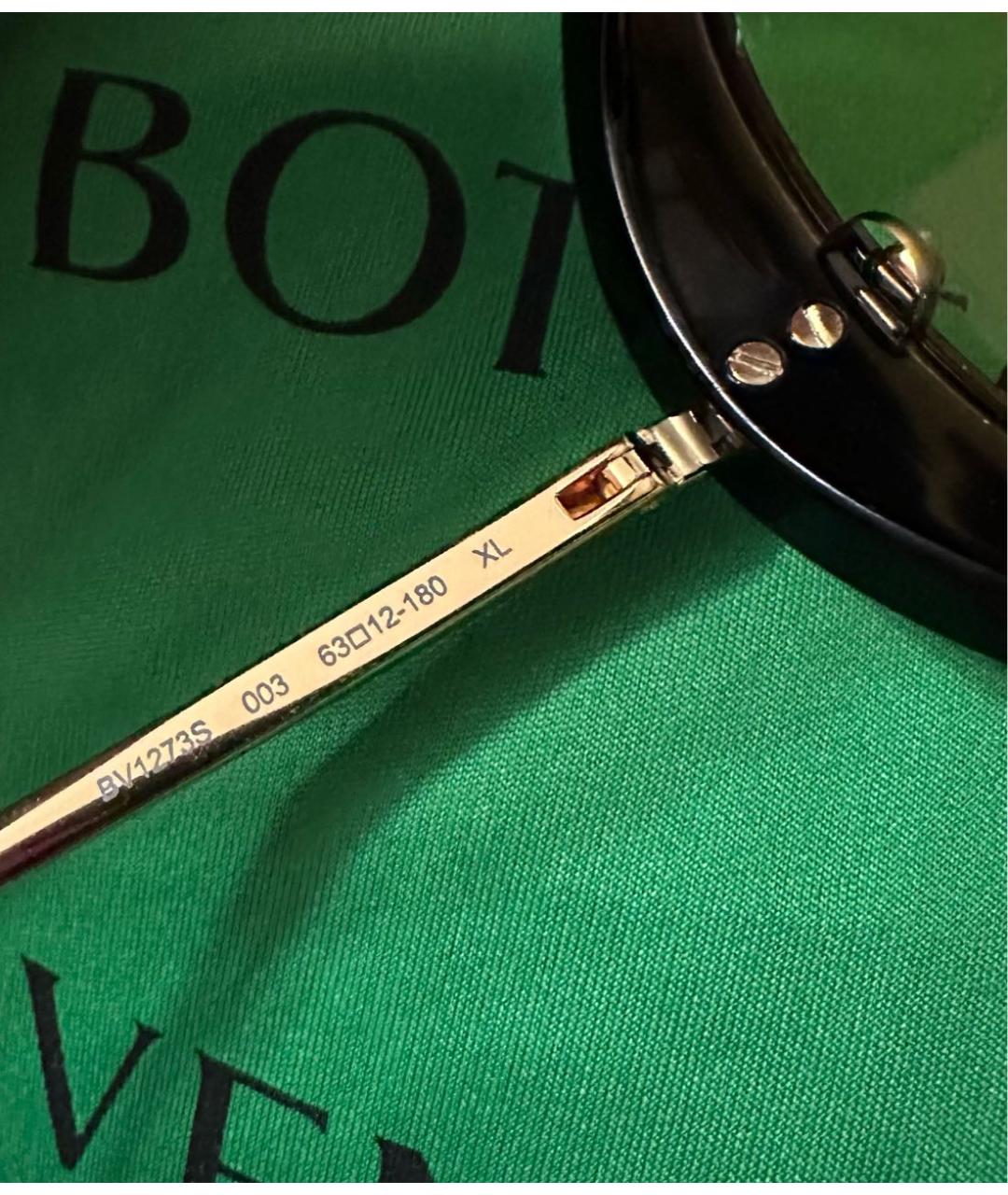 BOTTEGA VENETA Коричневые пластиковые солнцезащитные очки, фото 5