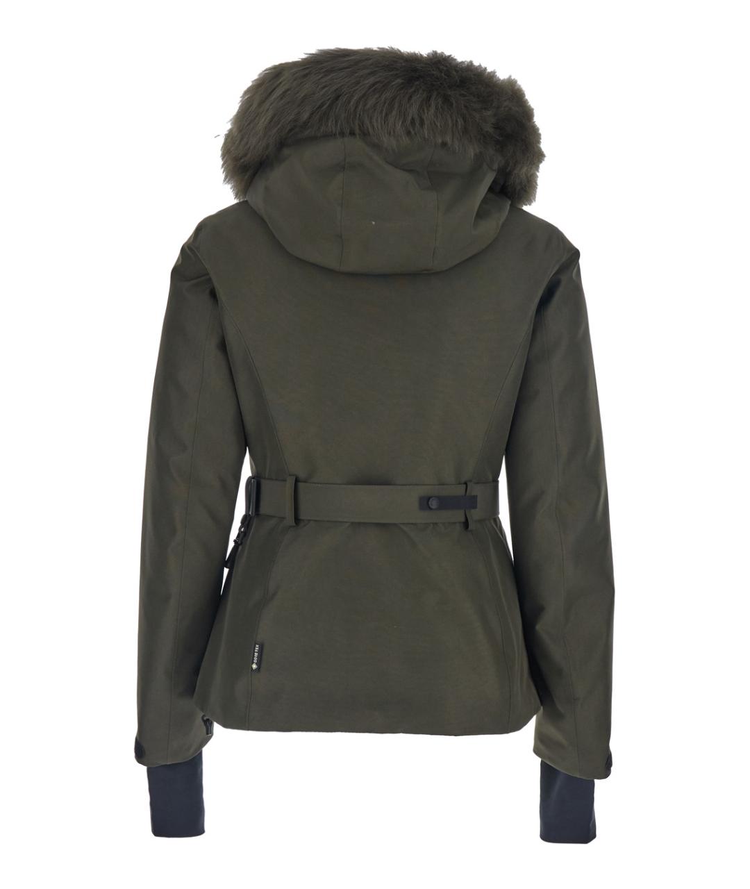 MONCLER GRENOBLE Зеленая полиэстеровая куртка, фото 2