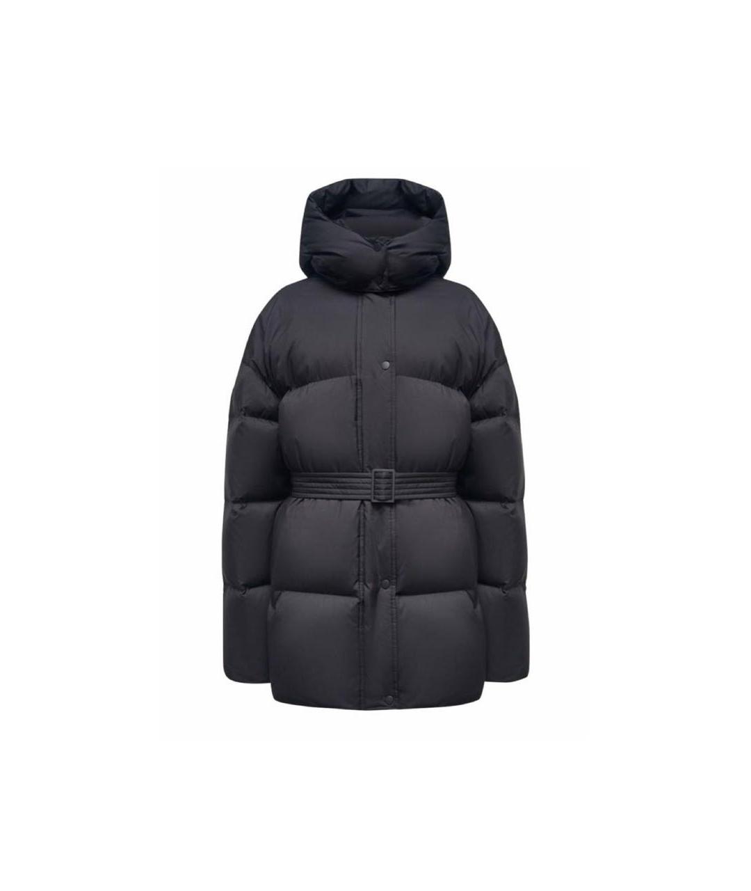 12 STOREEZ Черный полиэстеровый пуховик, фото 4