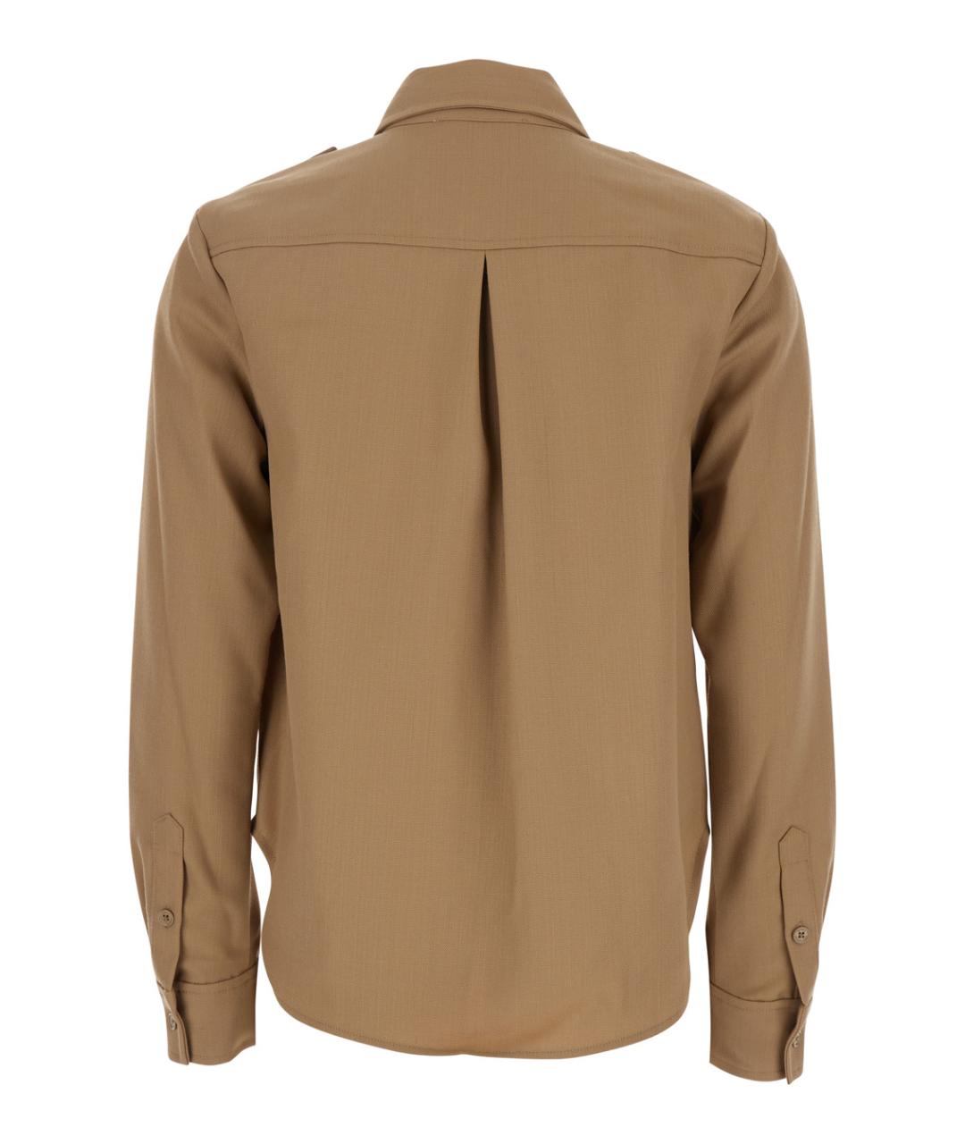 MICHAEL MICHAEL KORS Бежевая хлопковая рубашка, фото 2