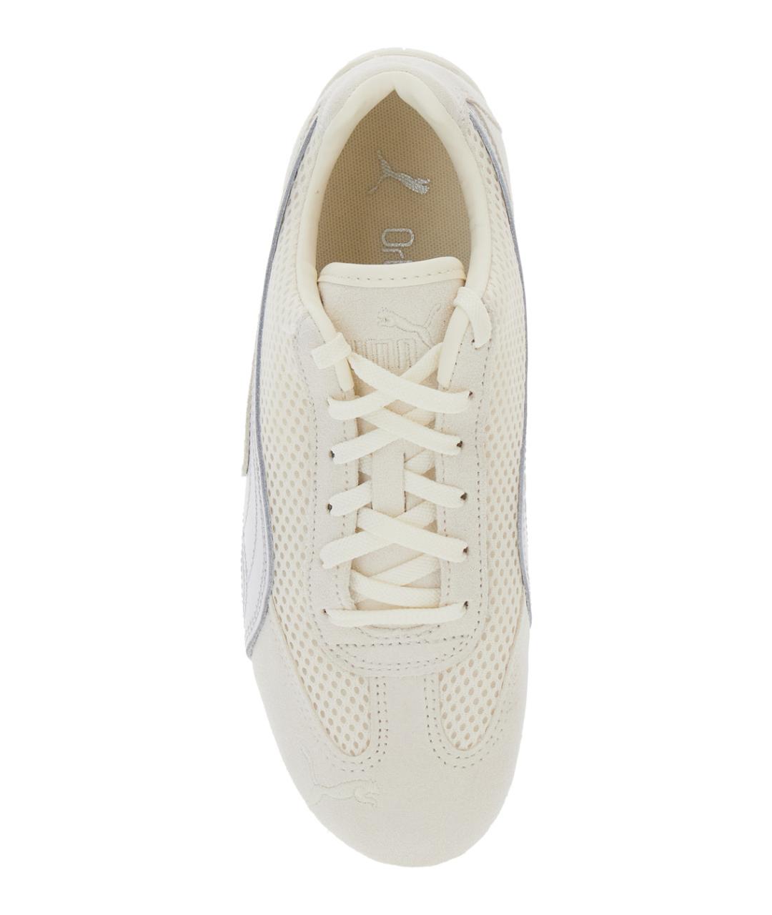 PUMA Бежевые кожаные кроссовки, фото 4