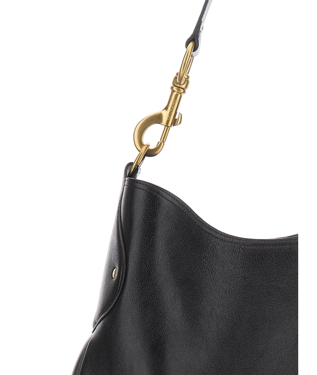 MULBERRY Черная кожаная сумка через плечо, фото 3