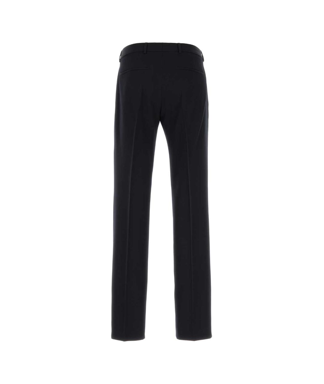 GUCCI Синие шерстяные классические брюки, фото 2