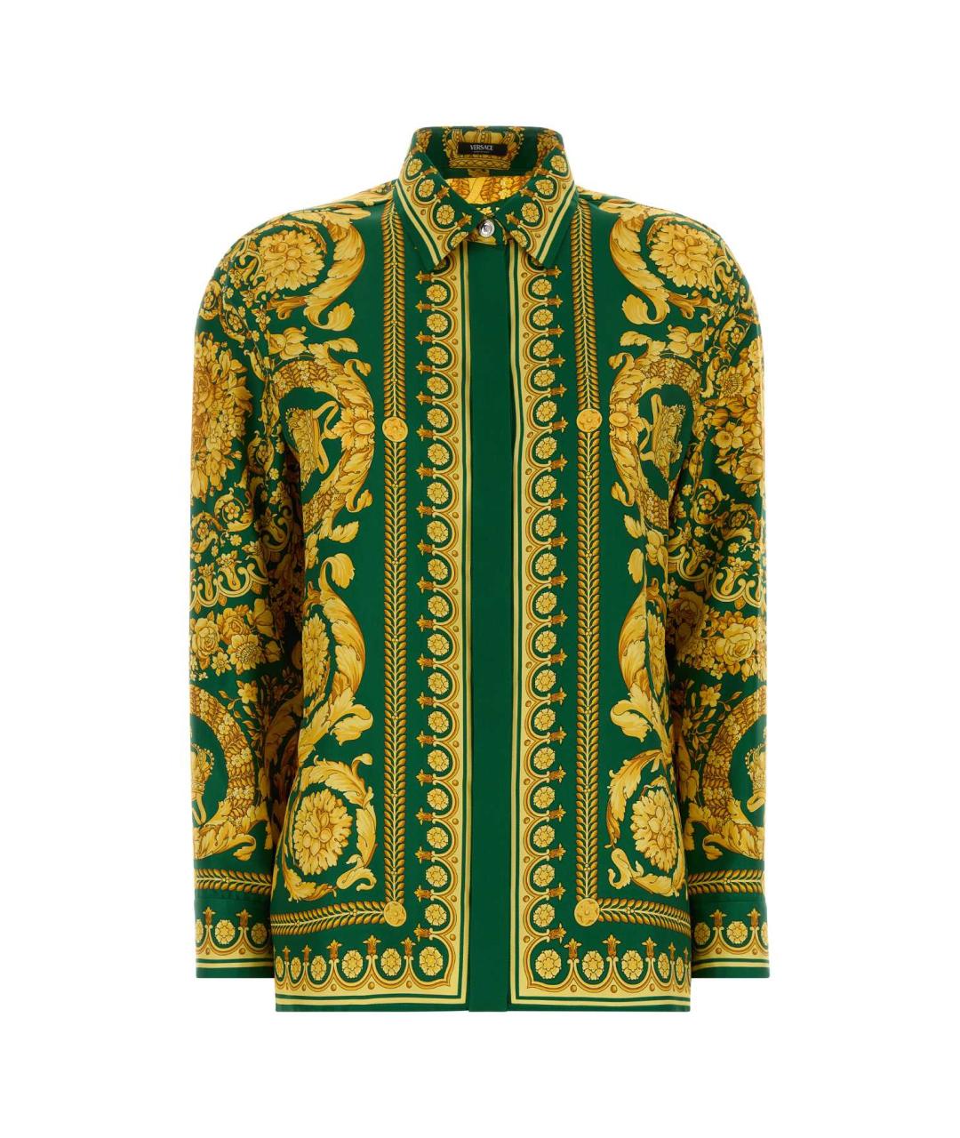 VERSACE Мульти шелковая рубашка, фото 1