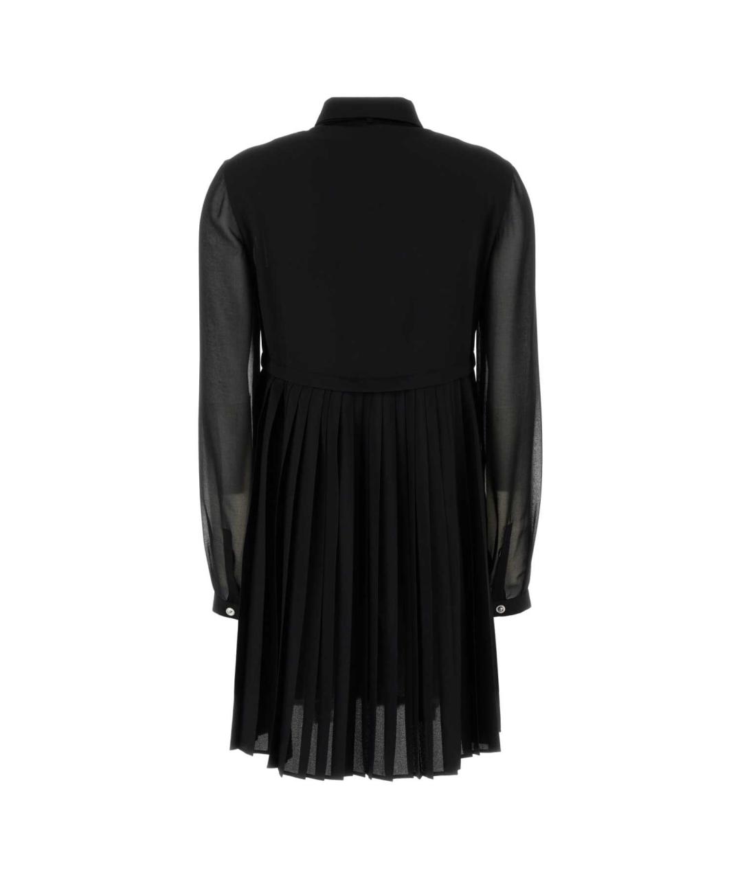 VERSACE Черное полиэстеровое повседневное платье, фото 2