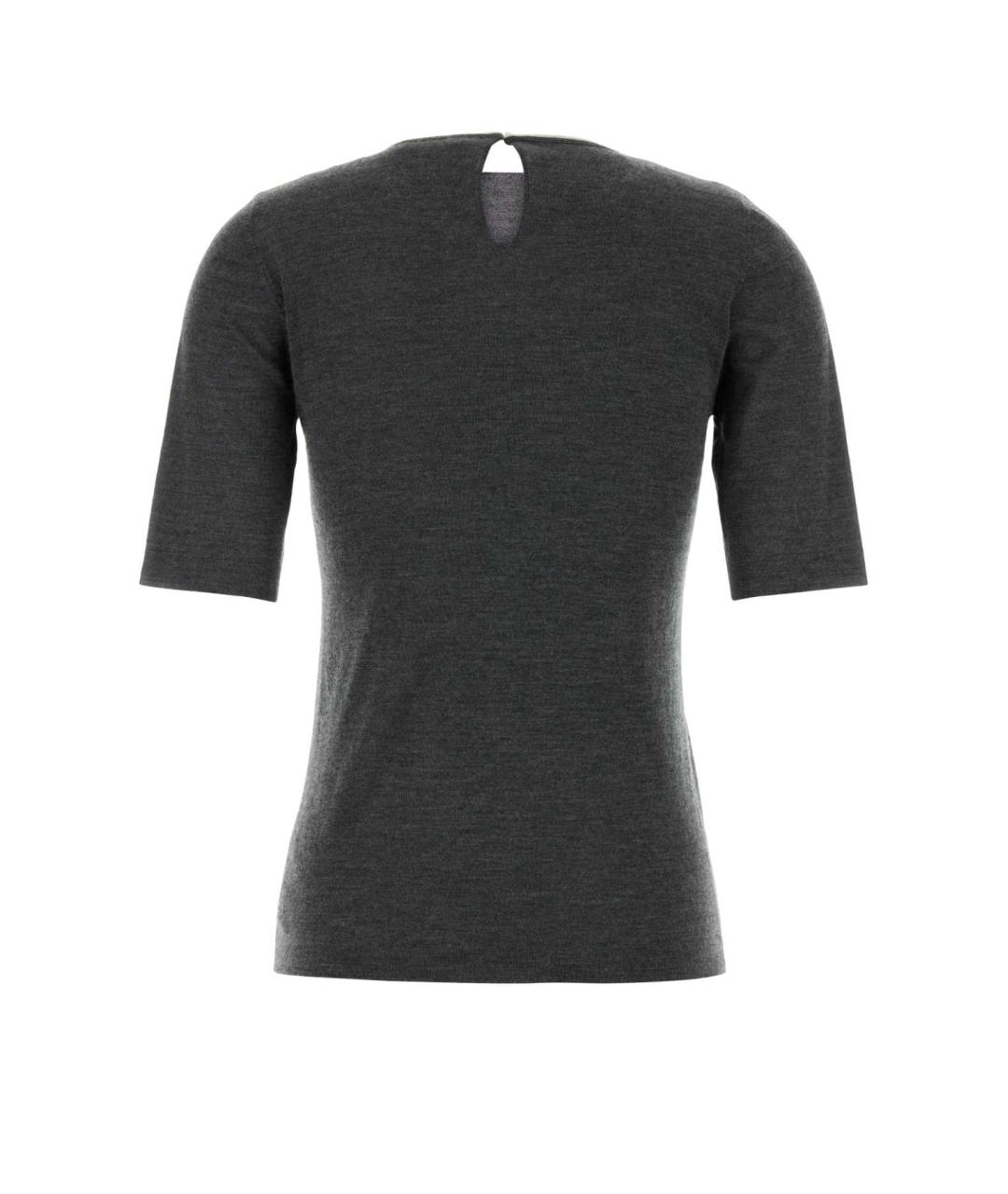 BRUNELLO CUCINELLI Серый кашемировый джемпер / свитер, фото 2