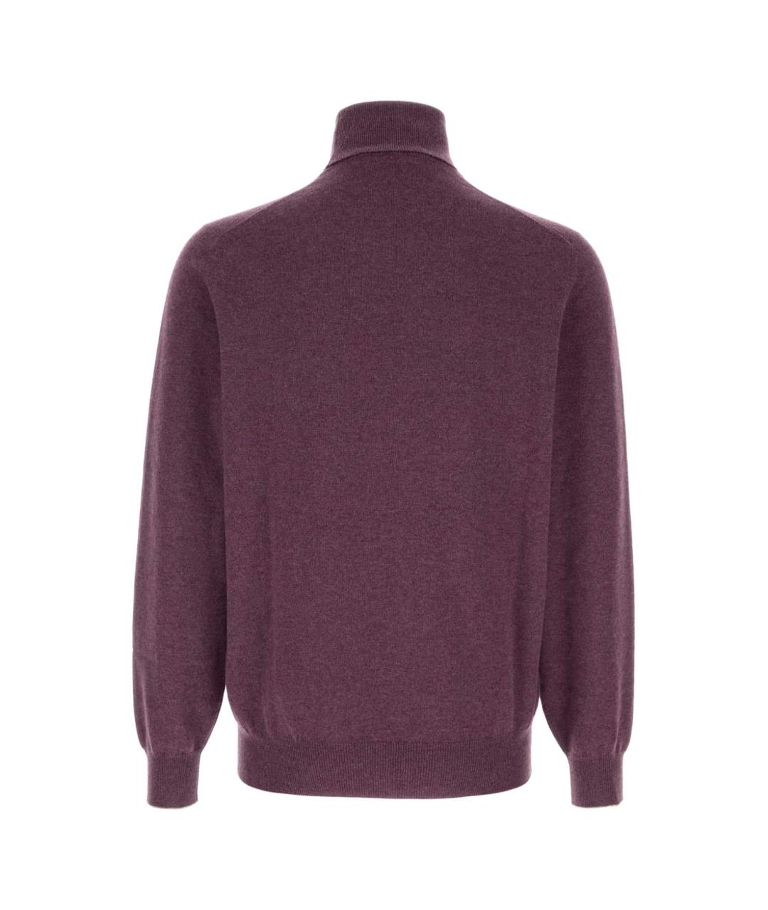 BRUNELLO CUCINELLI Фиолетовый кашемировый джемпер / свитер, фото 2