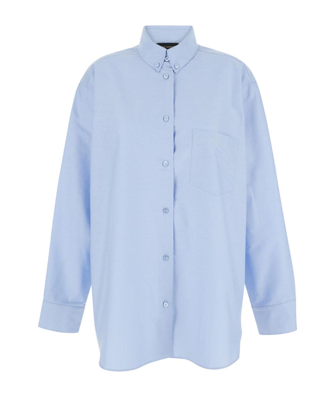 THE ANDAMANE Голубая хлопковая рубашка, фото 1