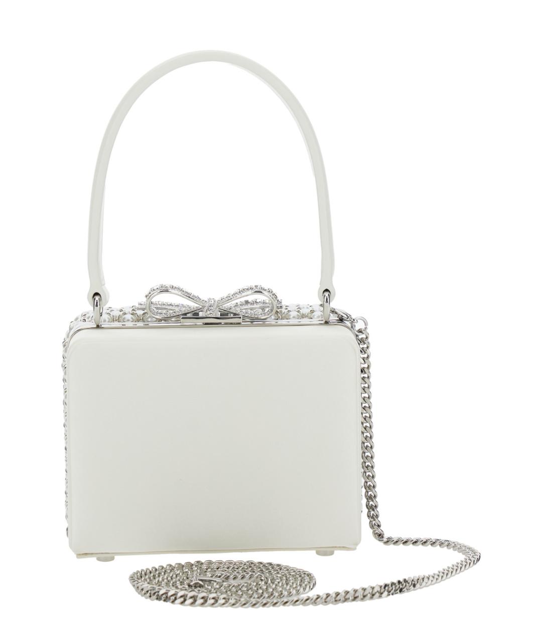 SELF-PORTRAIT Белая синтетическая сумка с короткими ручками, фото 2