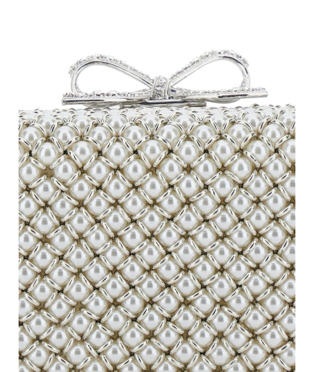 SELF-PORTRAIT Белая синтетическая сумка с короткими ручками, фото 3