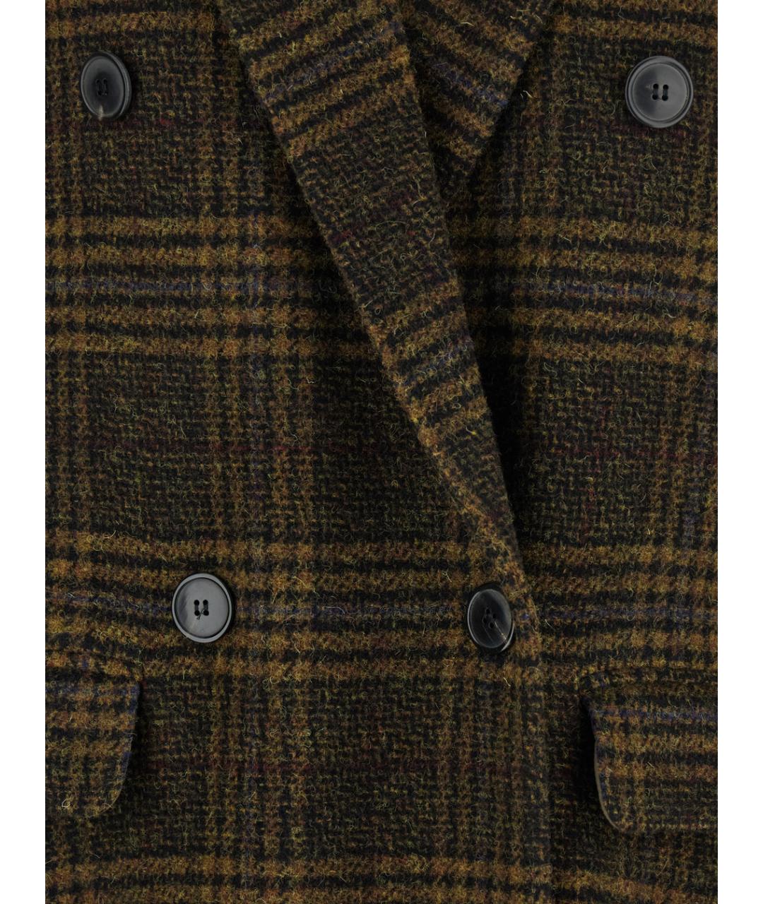 ISABEL MARANT Зеленые шерстяное пальто, фото 3