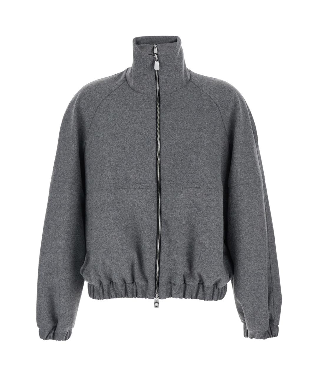 PINKO Серый шерстяной жакет/пиджак, фото 1