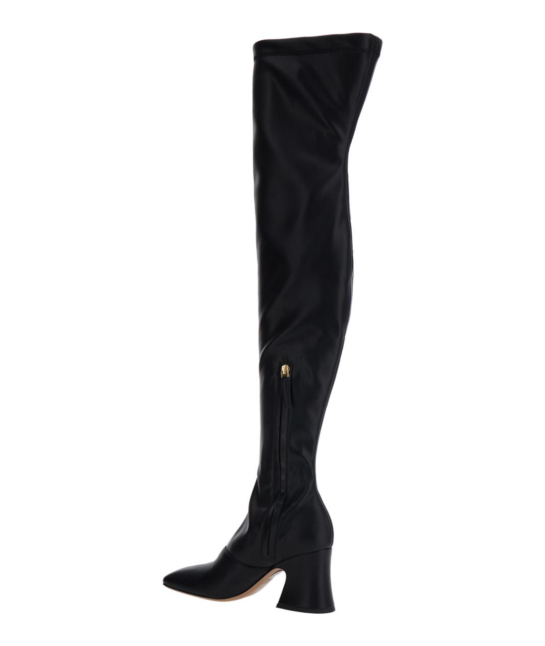 CHLOE Черные кожаные ботфорты, фото 3